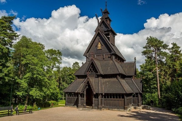 iglesias de madera de Noruega gol stave