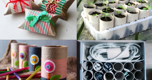 ideas para reciclar tubos de papel higienico